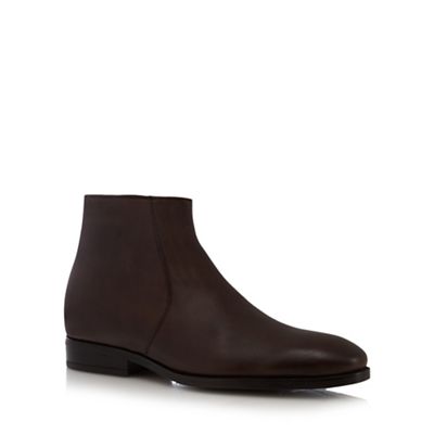 J by Jasper Conran Dark brown leather ankle boots